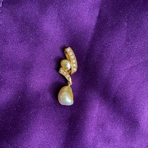 SOLD Diamond and Pearl Pendant